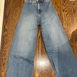zara girls wide leg jeans size 13-14